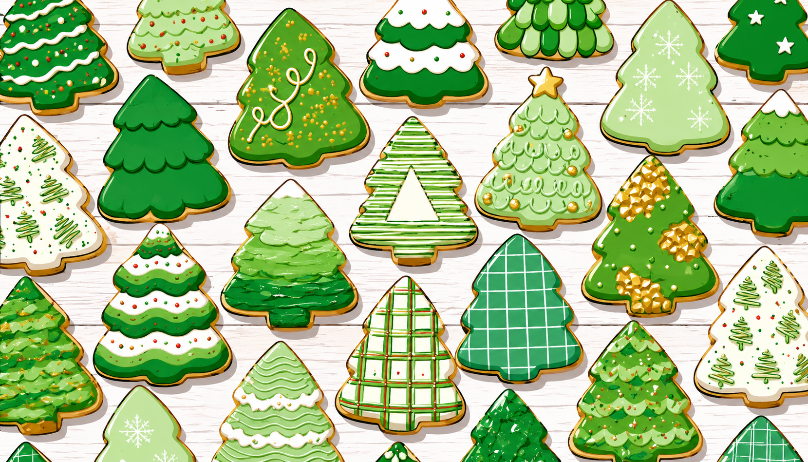December 2026 awareness calendar featuring health promotion days and observances, festive Christmas tree cookies