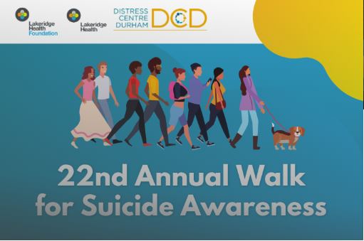 Illustration for Lakeridge Health Foundation&rsquo;s 22nd Annual Walk for Suicide Awareness supporting mental health in Durham Region.